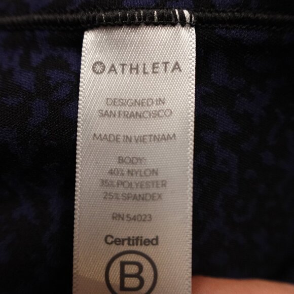 Athleta Salutation Stash Pocket Gravel Tight Leggings Women’s 1X Blue Black - Picture 11 of 13